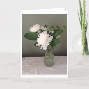 Peonies, card カード