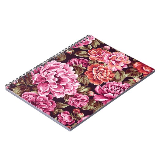 Peonies in Bloom ノートブック (左側)