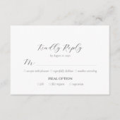 Peonies in Bloom RSVP Card (正面)