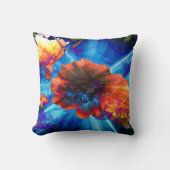 Peonies in Blue Light クッション (正面)