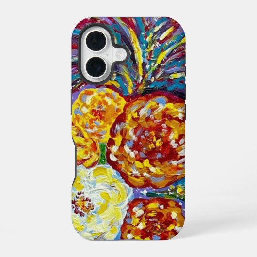Peonies iPhoneケース iPhone 16ケース (裏面)