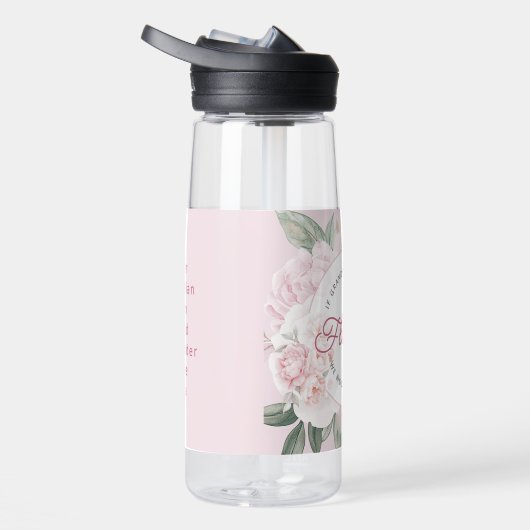 Peonyエレガント私たちはグランドキッズの名前を選ぶ ウォーターボトル (右面)