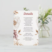 Peonyビクトリアン Luxe詳細エンクロージャカード エンクロージャーカード (スタンド正面)