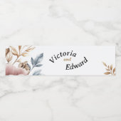 Peonyビクトリアン Luxe飲料水ボトルラベル ペットボトルラベル (シングルラベル)