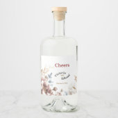 Peonyビクトリアン Luxe飲料酒ボトルラベル リキュールボトルラベル (正面)