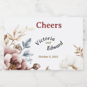 Peonyビクトリアン Luxe Food Container Labels フードラベル (シングルラベル)