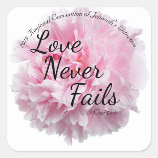 Peonyフローラ2019 JW CONVENTION "Love Never Fail" スクエアシール