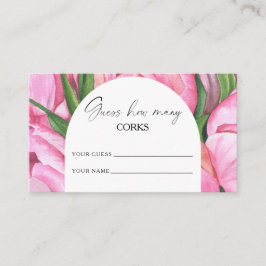 Peonyフローラ – いくつのコルクブライダルゲーム エンクロージャーカード