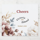 Peony ビクトリアン Luxe飲料ビールボトルラベル ビールラベル (シングルラベル)