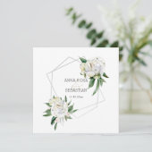 *～* PEONY AR15フローラQR RSVPフレー結婚ム 招待状 (スタンド正面)