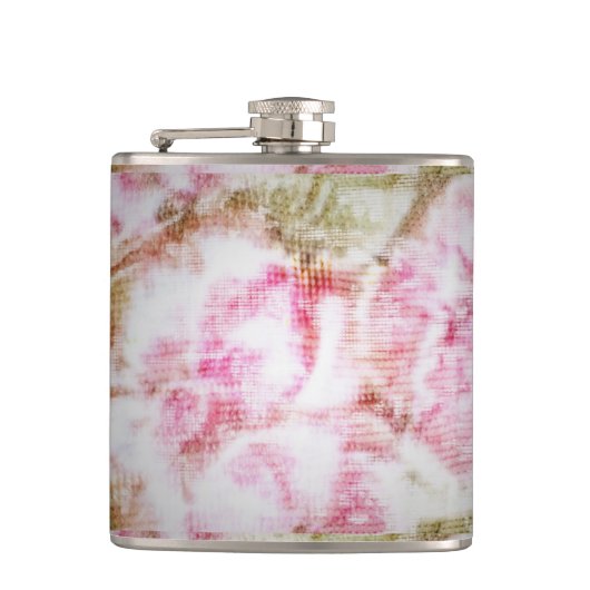 Peony Bliss Vinyl Wrapped Flask フラスク (正面)