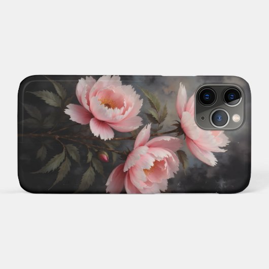 Peony Floral Artwork Case-Mate iPhoneケース (裏面(横))