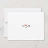 Peony Floral Note Card ノートカード (裏面)