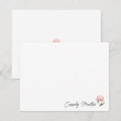 Peony Floral Note Card ノートカード (正面/裏面)