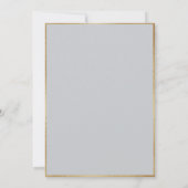 Peony Floral Vintage Elegant Gray Wedding 招待状 (裏面)