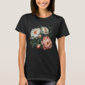 Peony Flower Floral Bouquet Lovers Tシャツ (正面)