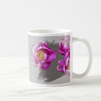 Peony Flower Mug コーヒーマグカップ