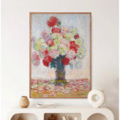 Peony Flower Still Life Art Print Home Decor ポスター