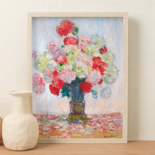 Peony Flower Still Life Art Print Home Decor ポスター