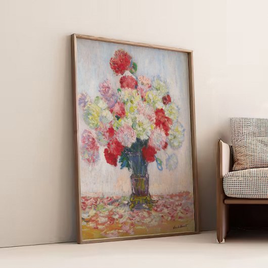 Peony Flower Still Life Art Print Home Decor ポスター