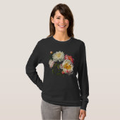 Peony Flowers Floral Bouquet Blossom Lovers Tシャツ (正面フル)