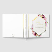 Peony Foil Wedding Guestbook ゲストブック (全面)