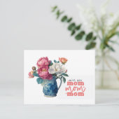 Peony for Mom on Mother's Day ポストカード (スタンド正面)