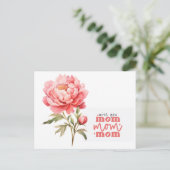 Peony for Mom on Mother's Day ポストカード (スタンド正面)