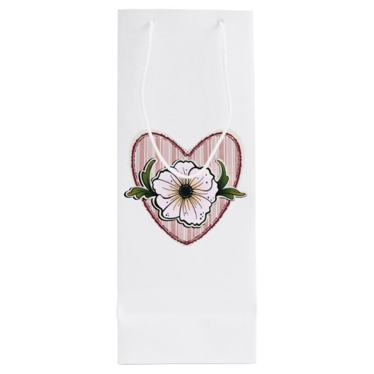 Peony Heart ワインギフトバッグ (裏面)