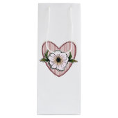 Peony Heart ワインギフトバッグ (正面)