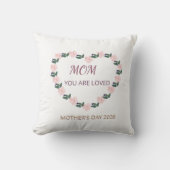 Peony Heart Comfort for Mom クッション (正面)