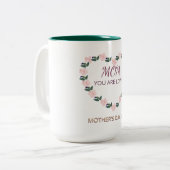 Peony Heart Morning Joy for Mom ツートーンマグカップ (正面左)