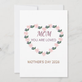 Peony Heart Mother’s Day Brunch 招待状