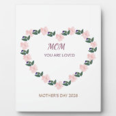 Peony Heart Tribute for Mom フォトプラーク (正面)