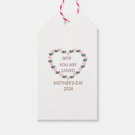 Peony Heart Warm Wishes for Mom ギフトタグ