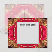 Peony Hearts Postcard インビテーションポストカード (正面/裏面)