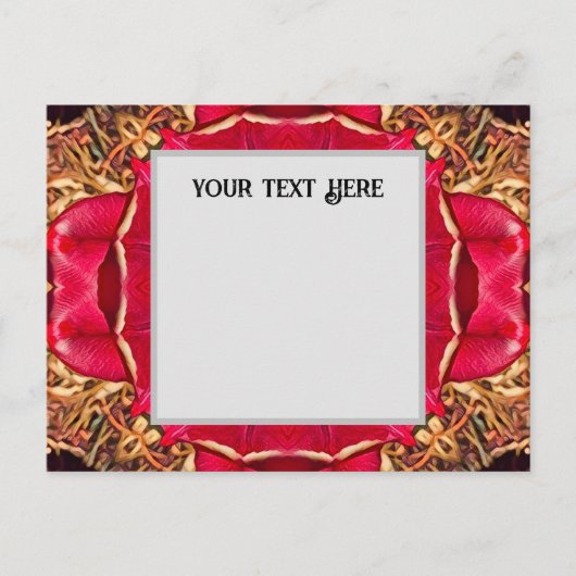 Peony Hearts Postcard インビテーションポストカード (正面)