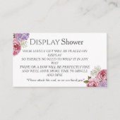 Peony hydrangea Bridal Display Shower Enclosure エンクロージャーカード (正面)