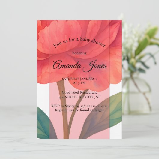 Peony In Bloom 招待状 (スタンド正面)