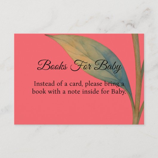Peony In Bloom Books For Baby エンクロージャーカード (正面)