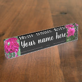 Peony Nameプレート デスクネームプレート (側面)