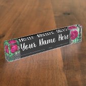 Peony Nameプレート デスクネームプレート (側面)