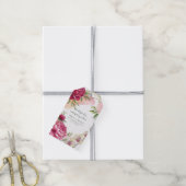 Peony & Orchid Garden Floral Glam Wedding  ギフトタグ (より糸付き)