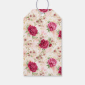 Peony & Orchid Garden Floral Glam Wedding  ギフトタグ (裏面)