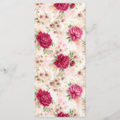 Peony & Orchid Garden Floral Glam Wedding  メニュー (裏面)