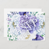 Peony Passion RSVPポストカード インビテーションポストカード (正面/裏面)