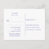 Peony Passion RSVPポストカード インビテーションポストカード (裏面)