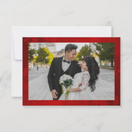 Peony Photo中国の結婚's サンキューカード