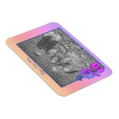 Peony Rainbowパーソナライズされた写真の追加 マグネット (右側)