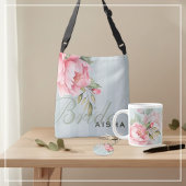 Peony & Sage Floral | Elegant Blush Jumbo Mug ジャンボコーヒーマグカップ